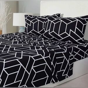 Milano LUXURY COLLECTIONS MICROFIBER TWILL BED SHEET SET Queen